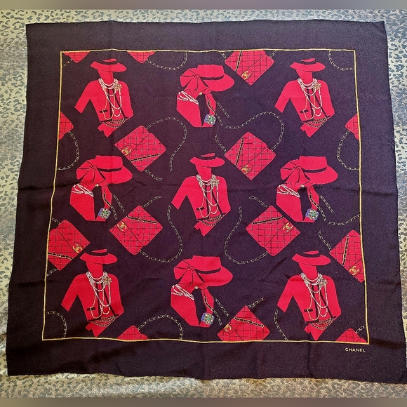 Chanel Mademoiselle Silk Scarf